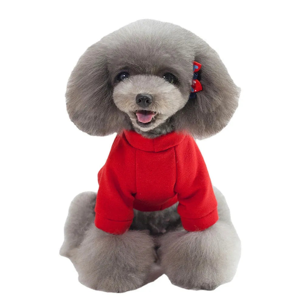 Dog Winter Pet Clothes Brushed Hoody - Bellarte Enchanté Dog Winter Pet Clothes Brushed Hoody